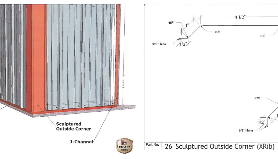 Sculptured Outside Corner (XRib)